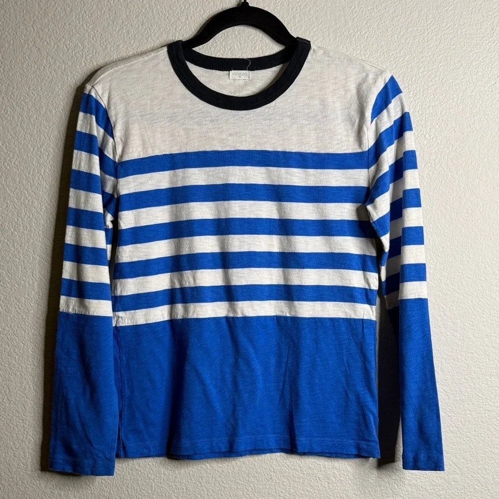 J. Crew crewcuts long sleeve striped crew neck EUC